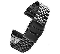 HASGTFM Misura Fit For Seiko Misura Fit For Prospex SRPA21 SRP777 SRPC25 SRP773 SRP775 SRP779 Cinturino In Acciaio Cinturino Dorato Racelet 22mm(Schwarz)