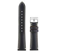 HASGTFM Misura Fit For TUDOR 1958 Piccolo Fiore Rosso Cinturino For Orologio 20mm 22mm Uomo Derma Fibbia Pieghevole Cinturino Morbido Braccialetto(Blue rice pin,22mm)