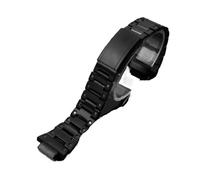 HASGTFM Misura for CASIO Misura for cinturini in acciaio pregiato G-Shock GW-5000 5035 DW5600 GWM5610 Cinturino for orologio nero argento da uomo 16mm(5600 black)