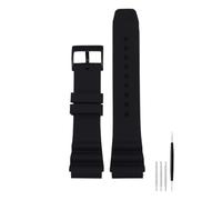 HASGTFM Misura for CASIO pesce spada MDV106-1A MDV-107 MTP-VD01 MDV-106D efr-303l cinturino da uomo cinturino da polso braccialetto 22mm cinturino sportivo in silicone(Black black)