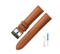 HASGTFM Misura for Fossil Fs4990 Fs4735 Me3099 Me3052 Fs4813 Q Cinturini in pelle inodore serie intelligente 22 24mm(Light Brown-Black-K8,22mm)