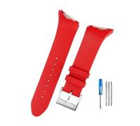 HASGTFM Misura for Hamilton Adventure Elvis Presley Black Man H24655331 H24615331series Interfaccia obliqua Cinturini in gomma 25mm(Red-steel)