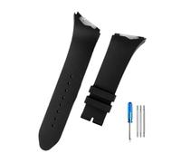 HASGTFM Misura for Hamilton Adventure Elvis Presley Black Man H24655331 H24615331series Interfaccia obliqua Cinturini in gomma 25mm(Black-None)