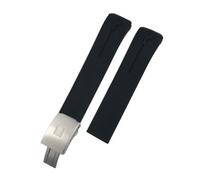 HASGTFM Misura for Tissot Misura for T-TOUCH T013 T048 T047 T033T04 21 millimetri Molle Della Gomma di Silicone Della Fascia di Sport Watch Strap T091 T013420A(Black Silver)