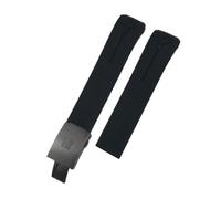 HASGTFM Misura for Tissot Misura for T-TOUCH T013 T048 T047 T033T04 21 millimetri Molle Della Gomma di Silicone Della Fascia di Sport Watch Strap T091 T013420A(Black Black)