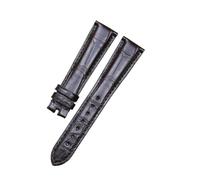 HASGTFM Pelle di qualità superiore, adatta for la cintura dell'orologio Zenith Captain, marrone scuro nero, 20 mm, cucitura squisita(Dark brown)