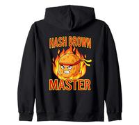 Hash Brown Master Divertente Felpa con Cappuccio