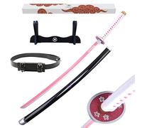 Hashiman Katana Demon - Spada Manga + Porta Spada in Legno + Cintura - Samurai Catana Cosplay Anime - Spada di legno per bambini adulti - Costume decorativo Ninja Sciabola (Tsuyuri Kanao)