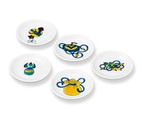Hashioki Kutani Yaki Ware Giapponese Set Di 5 Portapacchi Tesoro Giappone Taishi