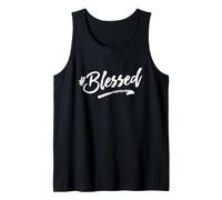 Hashtag Blessed T-Shirt libertà Religiosa Parola ispiratrice Canotta