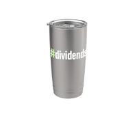 Hashtag Dividendi Dividendi Investitore Reddito passivo Finanza Bicchiere termico in acciaio inox doppia parete