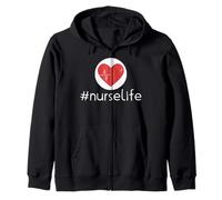 Hashtag Nurse Life Funny Nurse Gifts La migliore infermiera di sempre Felpa con Cappuccio
