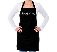 Hashtag Unisex Grembiule - Social Media - Post - Divertente - di Marketing -