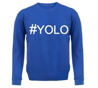 Hashtag Yolo - Felpa Per Adulti - You Only Live Once Carpe Diem Hash Tag