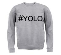 Hashtag Yolo - Felpa Per Adulti - You Only Live Once Carpe Diem Hash Tag