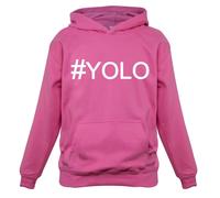 Hashtag Yolo - Felpa Per Bambini - You Only Live Once Carpe Diem Hash Tag