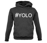 Hashtag Yolo - Felpa Per Bambini - You Only Live Once Carpe Diem Hash Tag