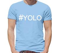 Hashtag Yolo - T-Shirt - You Only Live Once Carpe Diem Hashtag Divertente