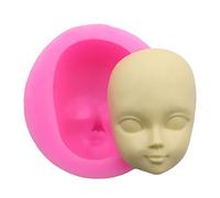 Hasiky - Stampo in silicone 3D per la decorazione del viso della neonata, per fai da te, in argilla polimerica