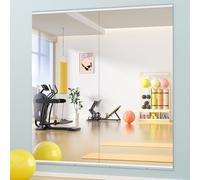 Hasipu Specchio da palestra per la casa, 180,3 x 81,3 cm ciascuno, 2 pezzi, grande specchio da parete per yoga, specchio da parete a figura intera, per fitness, garage, studi di danza, 0,4 cm, in