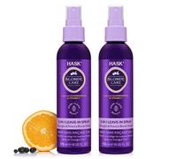HASK BLONDE CARE 5-IN-1 Leave-In Spray Conditioner 2-teiliges Set vegane Formel, tierversuchsfrei, farbecht, glutenfrei, sulfatfrei, parabenfrei