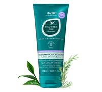 Hask Scrub pre-shampoo per il cuoio capelluto con olio di tea tree e rosmarino per tutti i tipi di capelli, sicuro per il colore, senza glutine,