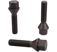 HASKYY - 20 Bulloni per Ruota M14 x 1,5 x 30 mm, Conici a 60°, Nero