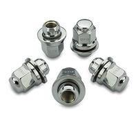 HASKYY - 20 dadi cromati per ruota M12 x 1,5 x 37,5 mm, D30 SW21