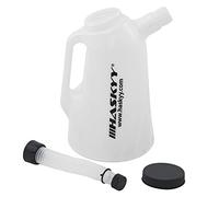 HASKYY Caraffa per olio 1,2,3,4,5,6,8, L, caraffa dosatrice (4 litri), colore: Bianco