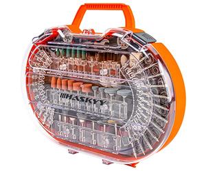 HASKYY Kit Accessori Utensile Rotativo 276 Pezzi per Levigare, Tagliare, Lucidare, Incidere e Forare - Set con Dischi da Taglio, Accessori per Lucidatura e Mini Punte