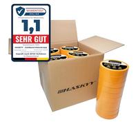 HASKYY Nastro per Mascheratura 50 rulli 25mm x 50m nastro Adesivo Professionale per Pittori, Nastro de Pittore per auto Carrozzeria