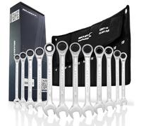 HASKYY Set 12 chiavi combinate a cricchetto 8-19 mm | 72 denti, metriche