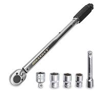 Haskyy Set Chiave Dinamometrica 1/2" 28-210 NM I Cricchetto Reversibile Chiavi Momento Chiave