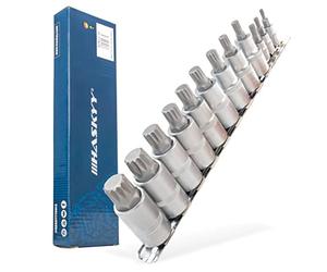 Haskyy - Set di 12 chiavi a bussola XZN M4, M5, M6, M8, M9, M10, M11, M12, M13, M14 ,M16, M18