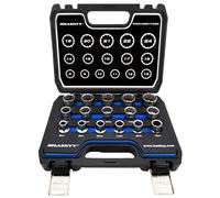 Haskyy - Set di 16 pezzi, XZN Torx - Set di chiavi a bussola a 12 punte, 8-24 mm, per esterni
