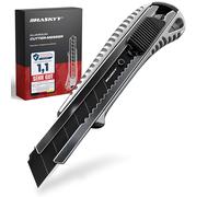 HASKYY Taglierino Professionale 18mm Lama SK5 Premium - Cutter di Precisione con Sistema di Blocco e Impugnatura Antiscivolo