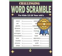 Hasnat Patowary Challenging Word Scramble For Kids 12-16 Year old's (Tascabile)