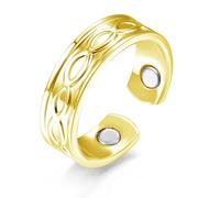 Hasnsofie Vital Anello da donna con magneti forti, anello vitale Anxiety per dimagrire/meglio dormire/alleviare lo stress, anello magnetico aperto regolabile da donna, anello vitale antistress con