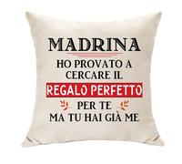Hasodeo Madrina Speciale Festa della Mamma Cuscino Copertura Idee Per Il Perfetto Regalo Di Compleanno Di Laurea Di Natale Ho Provato A Cercare Il Perfetto Regalo Per Te Ma Tu Hai Già Me
