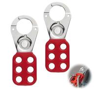 Haspe,Lock Out Haspe,25 mm 1'' Blocco 6 fori, Haspe Safety Locking Hasp adatto per olio e gas, industria chimica, logistica e trasporto, ingegneria meccanica