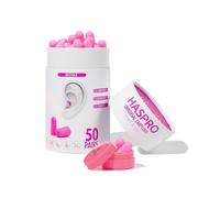 Haspro Tappi per orecchie Tube50 Rosa - 50 paia
