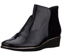 Hassia Genova, Larghezza K, Stivali con Gambale Corto Donna, Nero 0100 Nero, 37.5 EU X-Larga