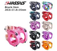 HASSNS Mtb Power Stem Bici da strada Mountain Bicycle Bridge Breve potenza 35mm Rod Manubrio Tavolo Attacco manubrio regolabile Riser 31 8 Ciclismo