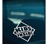 HastingsDesigner Kids Inside S2 Children On Board Warning - Adesivo in Vinile per Auto, Finestra