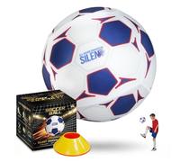 HASTRIDE Calcio silenzioso misura 5, calcio da interno in schiuma morbida per bambini e adulti, pallone da calcio silenzioso senza aria per allenamento indoor, palla da casa tranquilla, regalo per