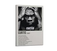 HASUEQWERURU Curtis By 50 Cent, poster estetico da parete, decorazione artistica da parete vintage, poster decorativo su tela, poster decorativo per soggiorno e camera da letto, 40 x 60 cm, con