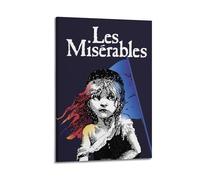 HASUEQWERURU Les Misérables 2012 (3) Poster estetici da parete, decorazione artistica da parete vintage, su tela, poster decorativo per soggiorno, camera da letto, camera da letto, 60 x 90 cm, con