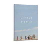 HASUEQWERURU Poster con piccole donne, decorazione artistica da parete in stile vintage, stampa decorativa su tela, poster decorativo per soggiorno e camera da letto, 40 x 60 cm, con cornice