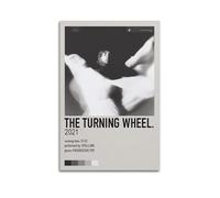 HASUEQWERURU Poster decorativo da parete con la ruota che gira, decorazione artistica da parete vintage, poster decorativo su tela, per soggiorno, camera da letto, camera da letto, 30 x 45 cm, senza