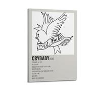 HASUEQWERURU Poster di Lil Peep Crybaby - Stampa artistica da parete in stile vintage, decorazione artistica da parete, poster decorativo per soggiorno, camera da letto, camera da letto, 20 x 30 cm